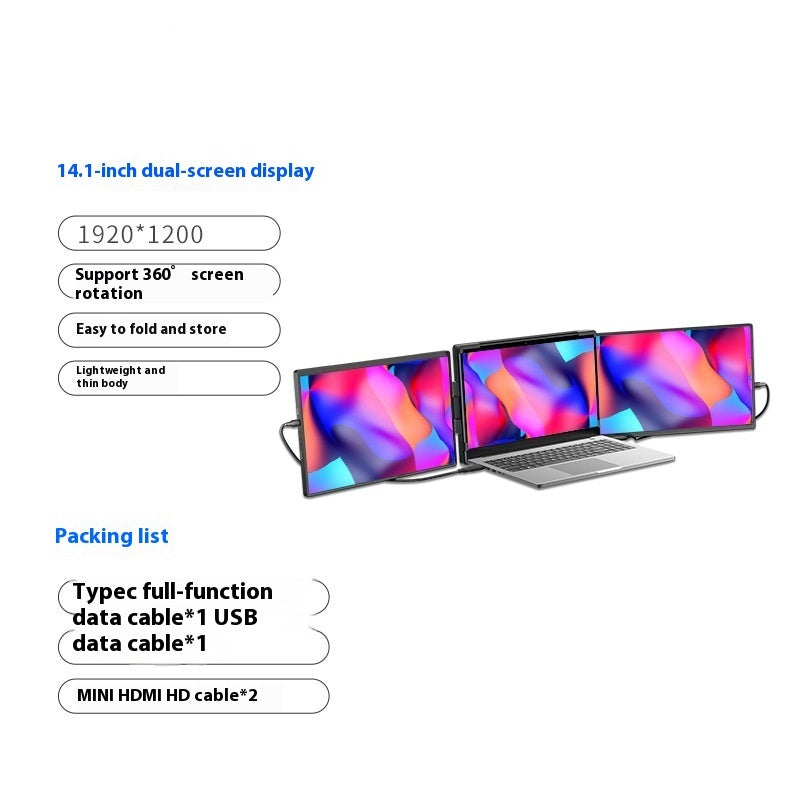 TOD Portable Tri-Screen Monitor