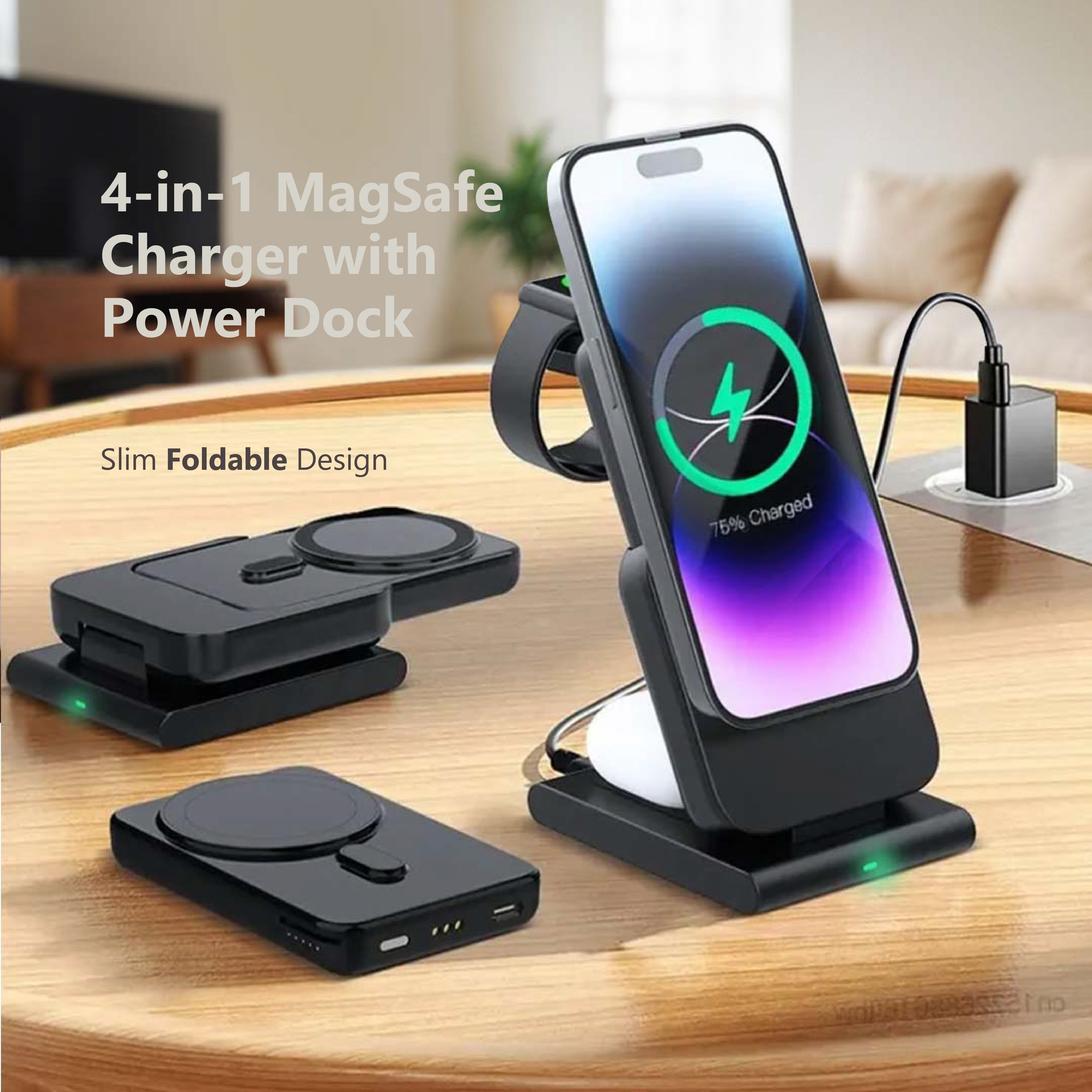 4-in-1 MagSafe Charger with Power Dock