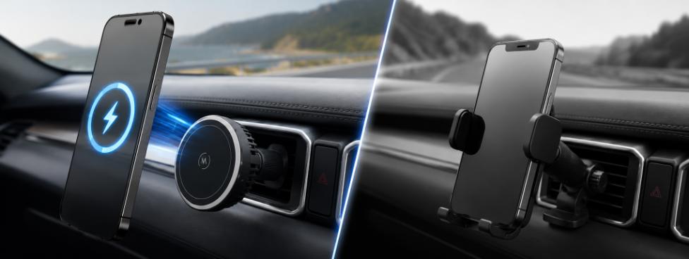 MagSafe Car Mount vs Traditional Car Phone Holder: Which Is Safer?
