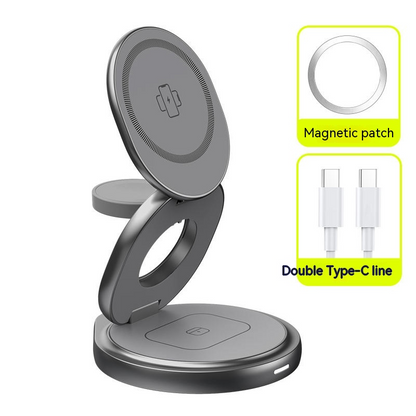 Rotating 3-in-1 Foldable MagSafe Charger