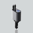 4 IN 1 100w Retractable Car Charger