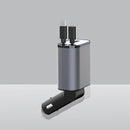 4 IN 1 100w Retractable Car Charger
