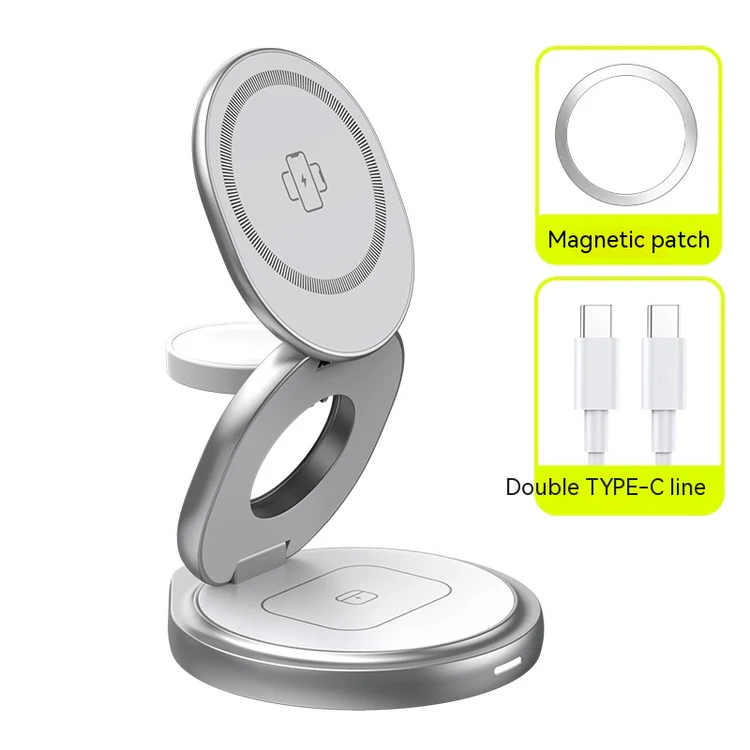 Rotating 3-in-1 Foldable MagSafe Charger