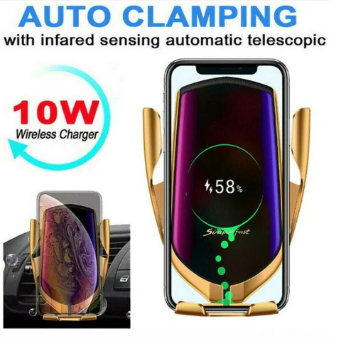 Wireless Car Phone Holder &amp; Charger